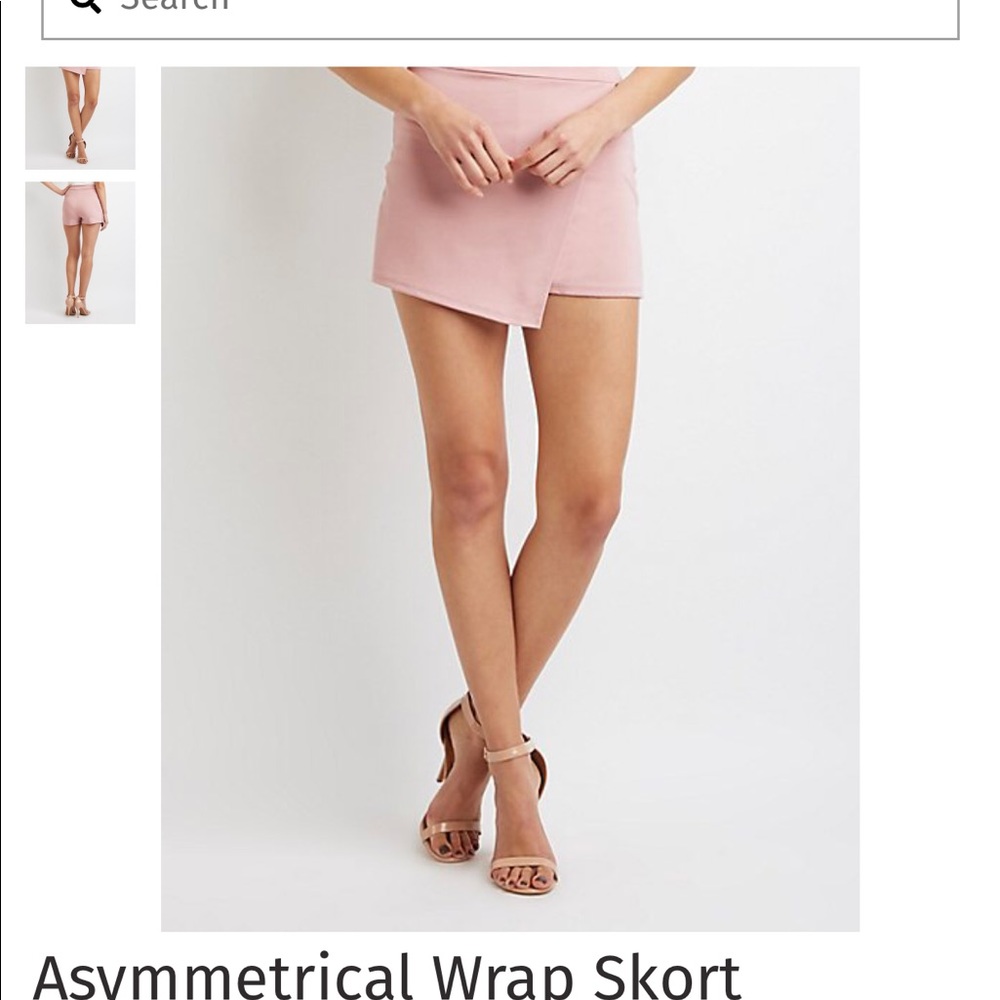 Pink envelope skort